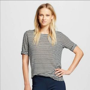 Linen striped top